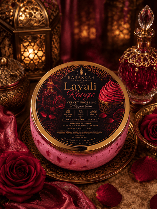 Velvet Frosting Whipped Soap - Layali Rouge - Barakkah Boutique