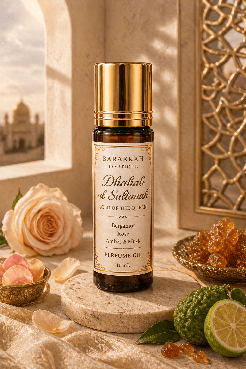 Dhahab al - Sultanah (Gold of the Queen) Perfume Oil | 10 mL - Barakkah Boutique