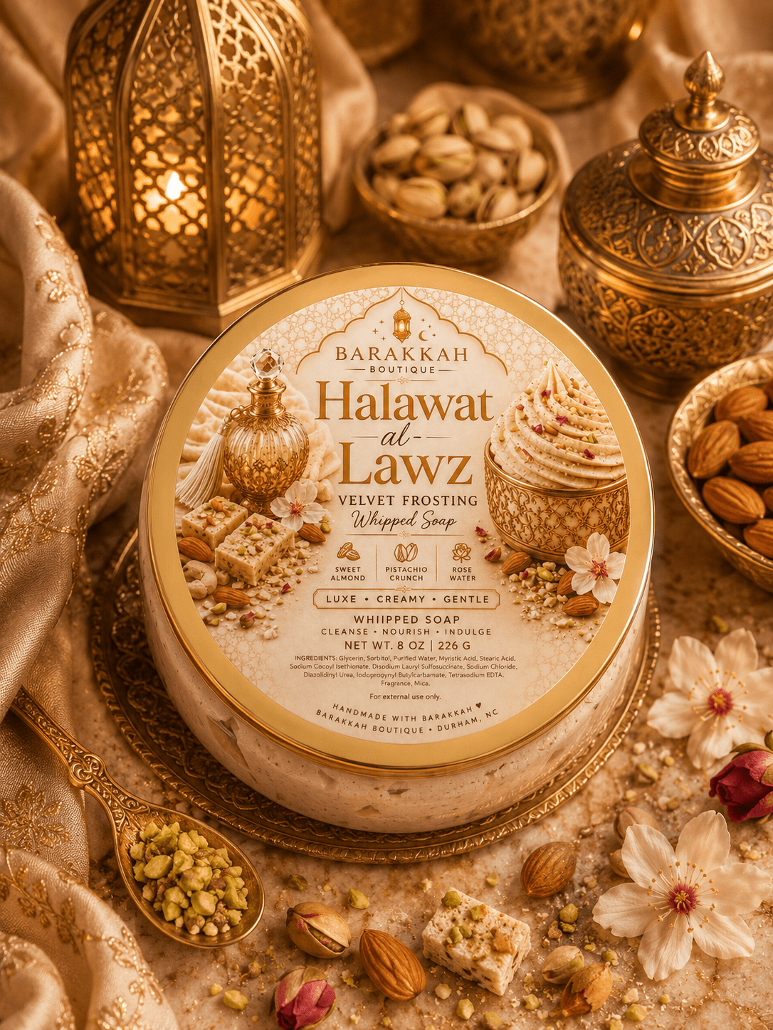 Velvet Frosting Whipped Soap - Halawat al - Lawz - Barakkah Boutique