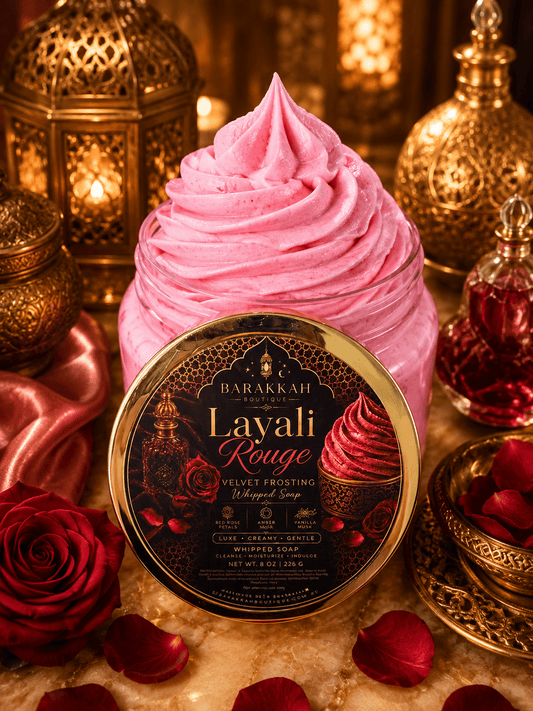 Velvet Frosting Whipped Soap - Layali Rouge - Barakkah Boutique