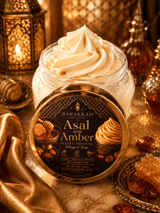 Velvet Frosting (whipped soap) - Velvet wa Amber - Barakkah Boutique