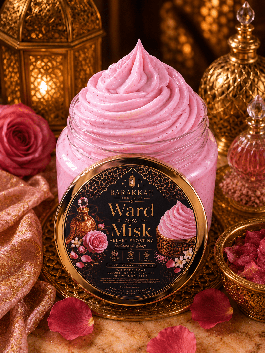 Velvet Frosting (Whipped Soap) - Ward wa Misk - Barakkah Boutique