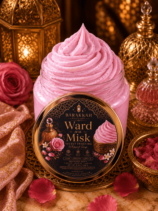 Velvet Frosting (Whipped Soap) - Ward wa Misk - Barakkah Boutique